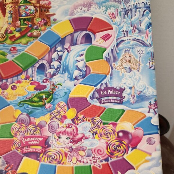 Candy Land The World Of Sweets Game Board 2015 Hasbro Canvas Artwork 16x20 - Picture 7 of 7